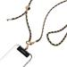 SwitchEasy šnúrka Leather Chain Strap + Strap Card Phone Lanyard - Black/Matte Gold MPHIPH222BO23