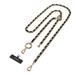 SwitchEasy šnúrka Leather Chain Strap + Strap Card Phone Lanyard - Black/Matte Gold MPHIPH222BO23