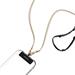 SwitchEasy šnúrka Leather Chain Strap + Strap Card, Phone Lanyard - Black/Matte Gold MPHIPH224BO23