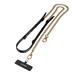 SwitchEasy šnúrka Leather Chain Strap + Strap Card, Phone Lanyard - Black/Matte Gold MPHIPH224BO23