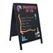 Tabule Securit WOODY informační/reklamní "A" na popis křídou 550x850mm, lakovaná, Black SBD-BL-85
