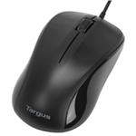 Targus® 3 Button USB Wired Mouse Black AMU30EUZ