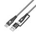 TB Touch 2v1 kabel USB-C - USB C s USB A, 1,2m AKTBXKUCTOA120B