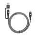 TB Touch 2v1 kabel USB-C - USB C s USB A, 1,2m AKTBXKUCTOA120B