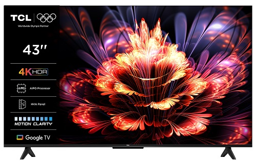 TCL 43V6C SMART TV 43" LED/4K UHD/Direct LED/3xHDMI/USB/LAN/GoogleTV POŠKOZENÁ KRABICE 43V6CR
