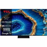 TCL 50" TV, QLED, 4K Ultra HD, HDR, Bluetooth, Wi-Fi, Dolby Atmos, Google TV 50C805