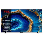 TCL 98C805 TV SMART Google TV QLED/248cm/4K UHD/4000 PPI/144Hz/Mini LED/HDR10+/Dolby Vision/Atmos/DVB-T2/S2/C/VESA