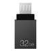 TEAM Flash Disk 32GB M151, Dual USB 2.0 & Micro USB, OTG, Gray TM15132GC01