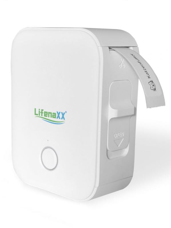 Technaxx Lifenaxx přenosná termální tiskárna etiket, bílá (LX-048) 4260358128344