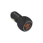 Tellur FCC8 Duální USB nabíječka do auta s QC 3.0, 6A černá 5949120002424