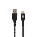 Tellur GREEN ECO, USB-A kabel na USB-C, 3A, 1m, Nylon, černý 5949120003858