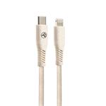 Tellur GREEN ECO, USB-C kabel na Lightning, Apple MFI Certified, 2.4A, 1m, krémový 5949120003810