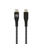 Tellur GREEN ECO, USB-C kabel na USB-C, 3A, PD60W, 1m, Nylon, černý 5949120003834