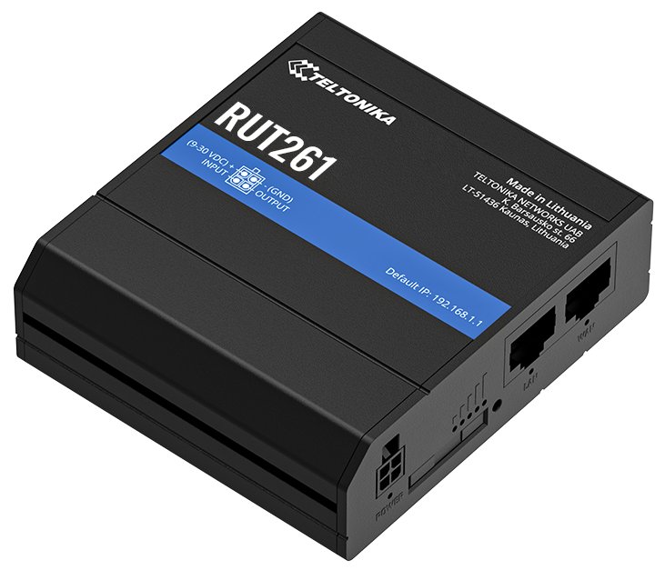 Teltonika RUT261 průmyslový router 1x LAN, 1x WAN, 1x SIM, LTE, Wi-Fi 4 RUT261AAAAA0