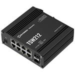 Teltonika TSW212 průmyslový L2 manažovaný switch, 8 x 10/100/1000, 2x SFP, bez zdroje TSW212000000