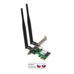 Tenda E12 Wireless AC1200 PCI Express Adapter 1167 Mbps, 2x 5 dBi, Windows 10, PCIe, autoinstall