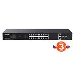 Tenda TEG1120P-16-150W PoE+ Gigabit switch 16x 1Gb/s PoE+ 802.3af/at + 2x SFP + 2x RJ45, 135W, Rack 75011997