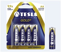 TESLA AA GOLD+ LR06Alkaline2700mAh BLISTER - PAPIER / 4