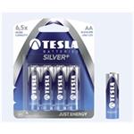 TESLA AA SILVER + LR06 Alkaline 2600 mAh BLISTER - PAPIER / 4