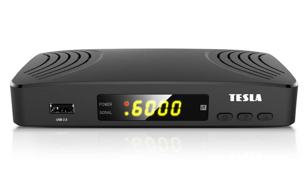 TESLA DVB-T2 FTA přijímač TE-310/ Full HD/ H.265/HEVC/ EPG/ USB/ HDMI/ LAN/ SCART/ černý