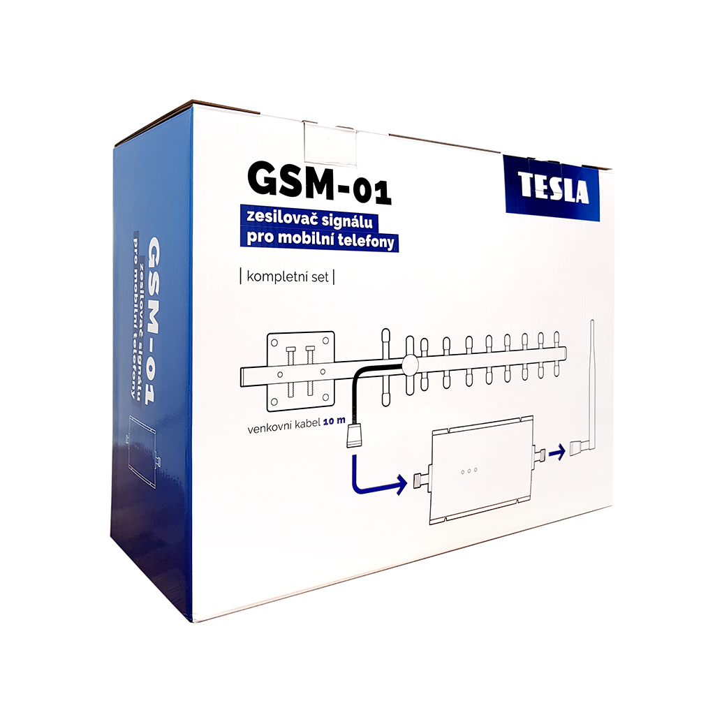 Tesla GSM zesilovač/opakovač 900 Mhz ST-900 A - kompletní sada 8594163275594