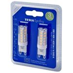 Tesla LED žárovka G9 2ks /4W/230V/400lm/4000K/25 000h/360st G9000440-PACK2