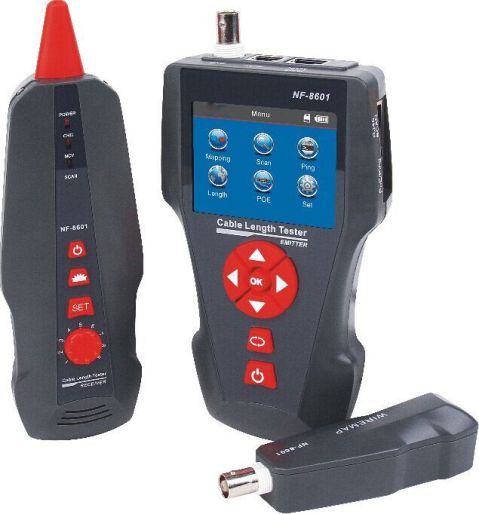 Tester UTP kabelů typ 8601, testuje POE, Ping, vyhledá kabely WS-NF-8601