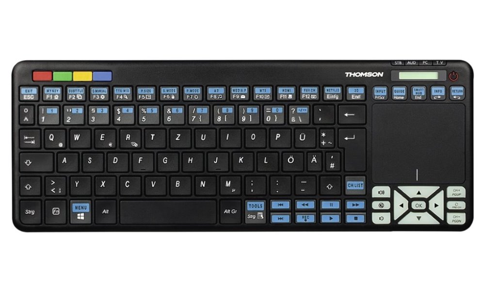 THOMSON bezdrátová klávesnice ROC3506 s TV ovladačem pro TV Samsung/ nano USB/ CZ+SK/ černá 132698