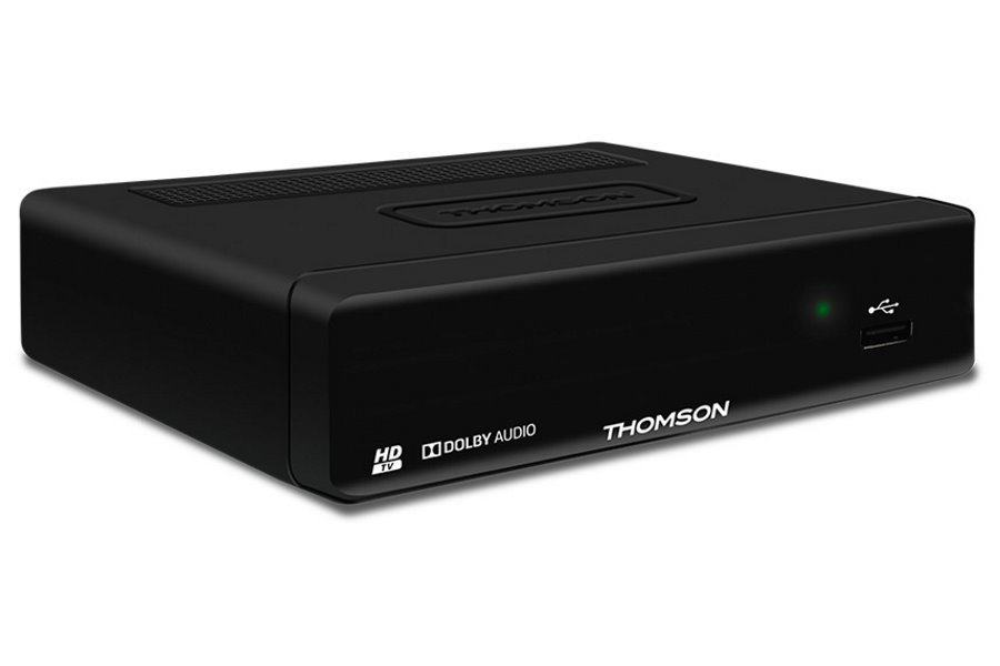 THOMSON DVB-T přijímač THT 504 bez displeje/ Full HD/ EPG/ HDMI/ USB/ SCART/ černý THT504