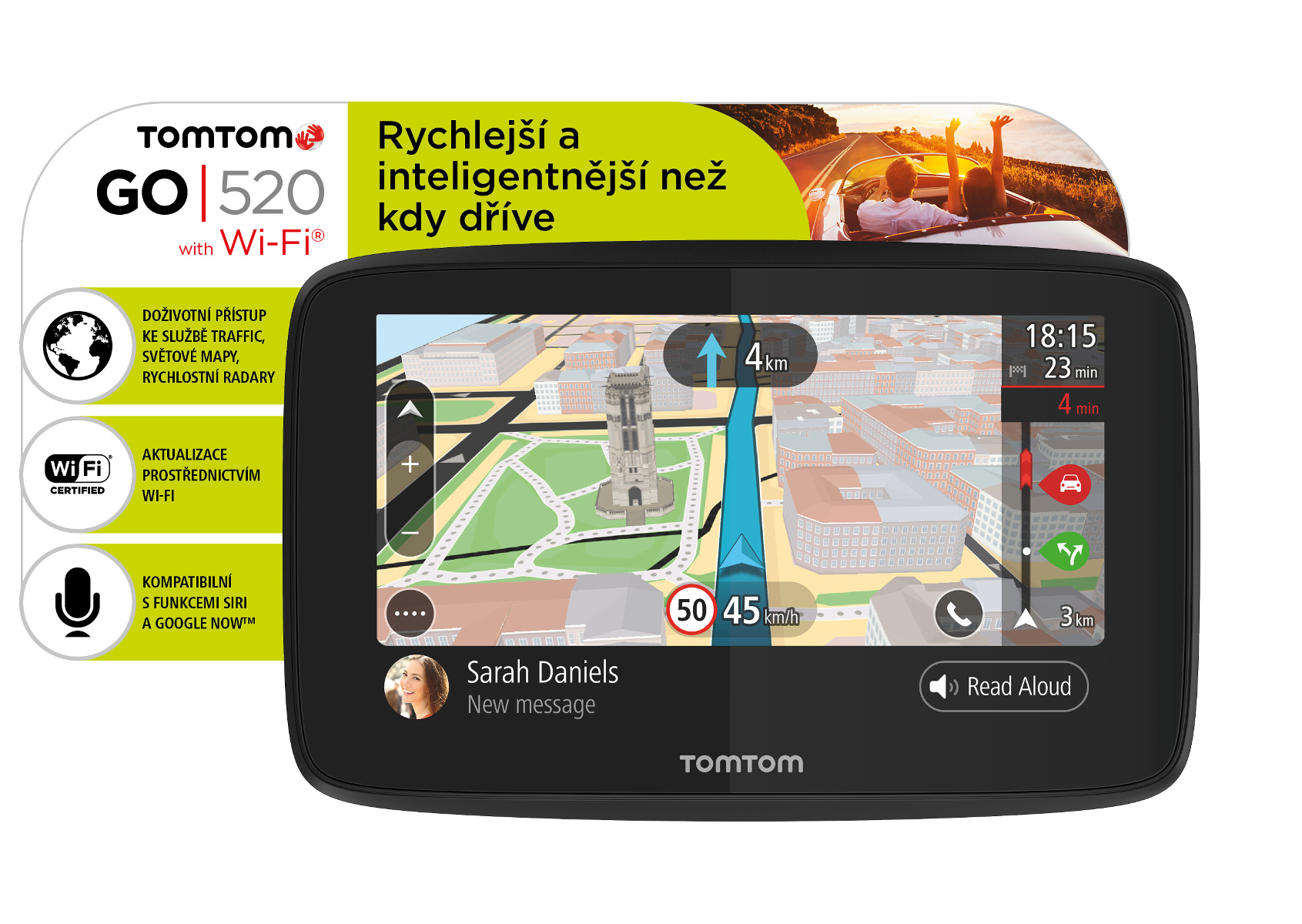 TomTom GO 520 World, Wi-Fi, LIFETIME mapy 1PN5.002.01