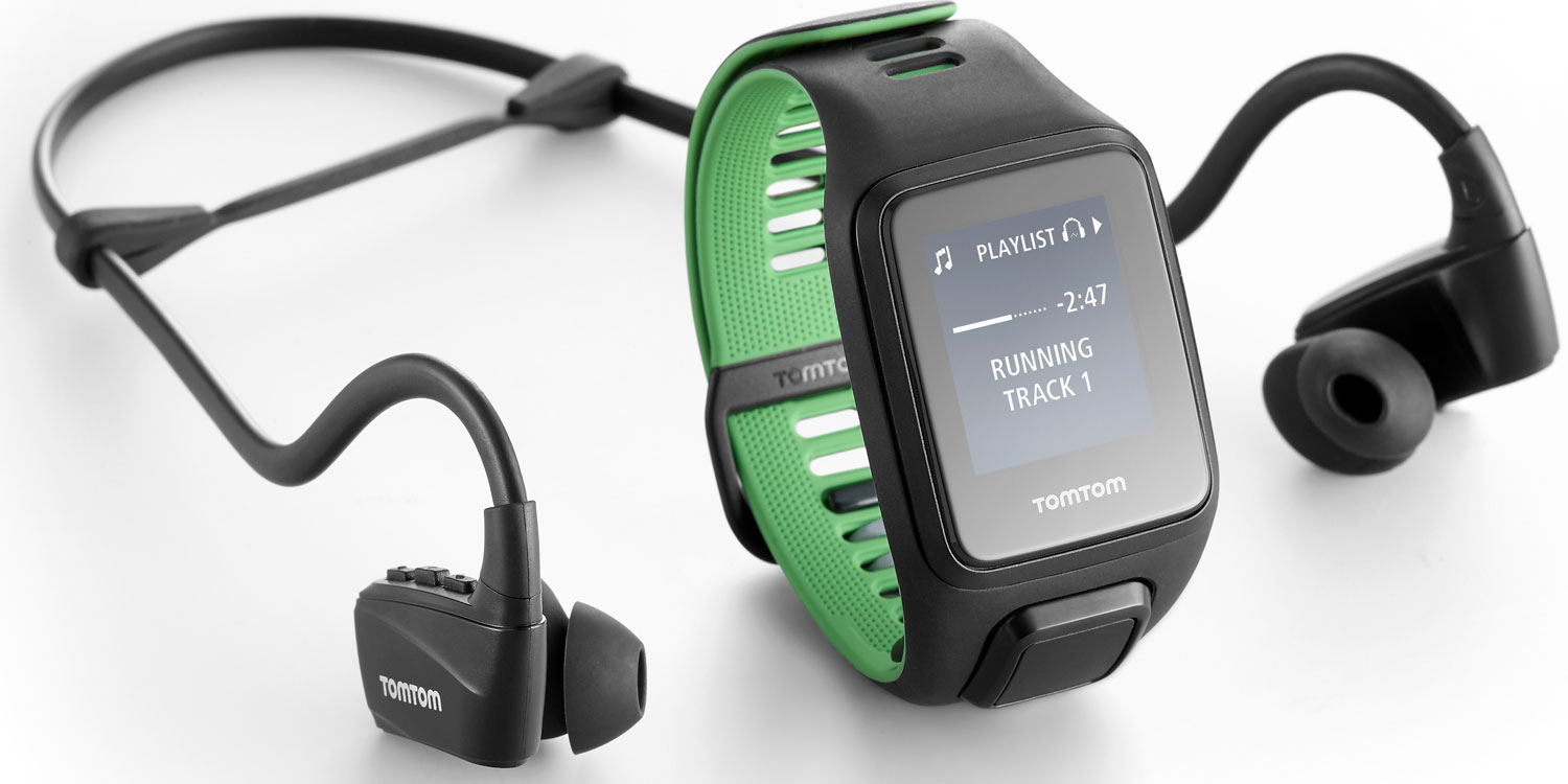 TomTom Runner 3 Cardio + Music + Headphones Black/Green (L) TO 1RKM00110
