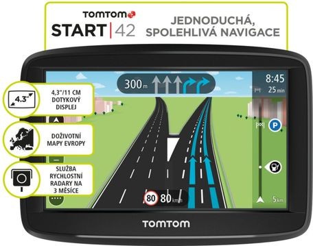TOMTOM START 42 Regional LIFETIME mapy