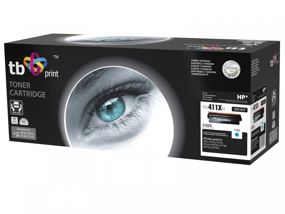 Toner TB kompat. s HP CLJ M452/477, Cyan, new. TH-411XN