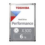 Toshiba HDD Desktop X300 6TB, 3,5", 7200rpm, 256MB, SATA 6GB/s HDWR460UZSVA