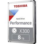 Toshiba HDD Desktop X300 8TB, 3,5", 7200rpm, 256MB, SATA 6GB/s HDWR480UZSVA