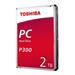 TOSHIBA HDD P300 2TB, SATA III, 7200 rpm, 64MB cache, 3,5" HDWD120EZSTA