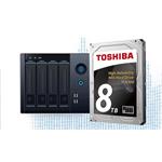 Toshiba N300 NAS - Pevný disk - 4 TB - interní - 3.5" - SATA 6Gb/s - 7200 ot/min. - vyrovnávací pam HDWQ140UZSVA