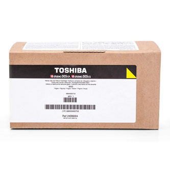 Toshiba originál toner T305PYR, yellow, 3000str., Toshiba E-Studio 305 CP, 305 CS, 306 CS, 900g 6B000000753