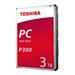Toshiba P300 Desktop PC - Pevný disk - 3 TB - interní - 3.5" - SATA 6Gb/s - 7200 ot/min. - vyrovnáv HDWD130UZSVA