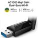 TP-Link Archer T3U Plus WiFi5 USB adapter v1.0 (P/N:0152502322) (AC1300,2,4GHz/5GHz,USB3.0)
