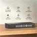 TP-LINK"LiteWave 24-Port Gigabit SwitchPORT: 24× Gigabit RJ45 PortsSPEC: 1U 13-inch Rack-mountable Steel CaseFEA LS1024G