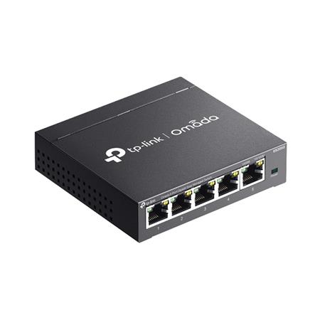 TP-LINK "Omada 5-Port Gigabit Easy Managed SwitchPORT: 5× Gigabit RJ45 PortsSPEC: Desktop Steel CaseFEATURE: Inte ES205G