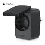 TP-Link Tapo P410M venkovní chytrá WiFi mini zásuvka (3680W,16A,2,4 GHz,BT,IP54,Matter certified)