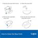 TP-LINK "Tapo Robot Vacuum Washable Mop ClothSPEC: Washable Mop Cloth ×5Suitable for Tapo RV30 Max Plus, Tap Tapo RVA301