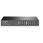 TP-LINK TL-SF1016DS 16-Port 10/100M Switch, 16 10/100M RJ45 Ports, 1U 13-inch Rack-mountable Steel Case