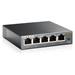 TP-LINK TL-SG105E 5-Port Gigabit Easy Smart Switch, 5 Gigabit RJ45 Ports, Desktop Steel Case, MTU/Port/Tag-based VLAN