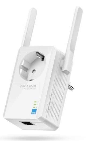 TP-Link TL-WA860RE 300Mbps Wifi N Range Ext./AP, 1x10/100 RJ45, s průchozí zásuvkou, power schedule