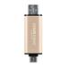 Transcend 128GB JetFlash 930C, USB-C/USB 3.2 (Gen 1) duální flash disk, 420MB/s R, 400MB/s W, zlatý TS128GJF930C