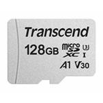Transcend 128GB microSDXC 300S UHS-I U3 V30 A1 (Class 10) paměťová karta (bez adaptéru), 95MB/s R, 45MB/s TS128GUSD300S