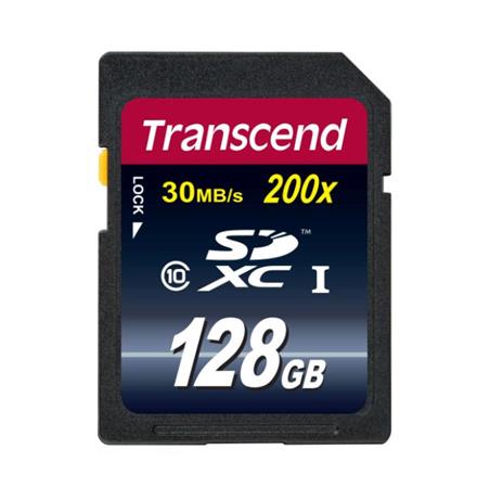 Transcend 128GB SDXC (Class 10) UHS-I 200x (Premium) paměťová karta TS128GSDXC10